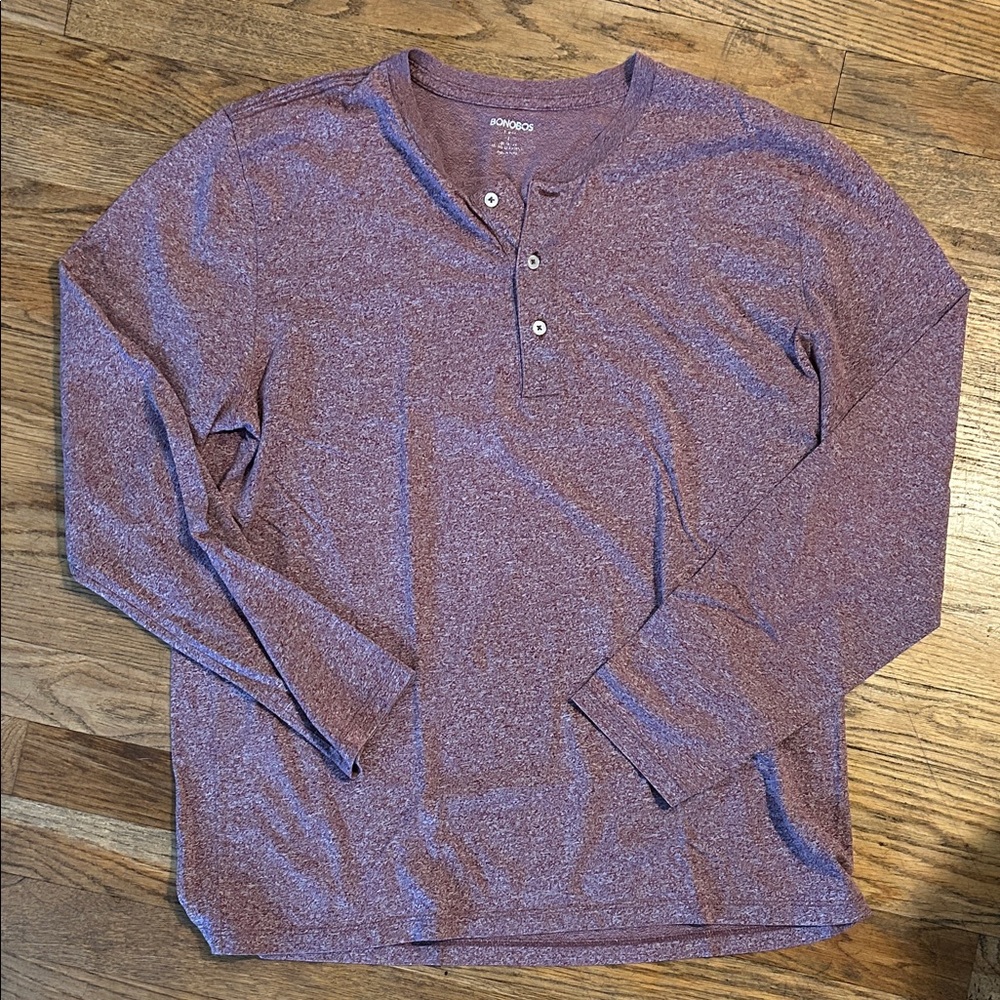 Two men’s Bonobos athletic long sleeve
